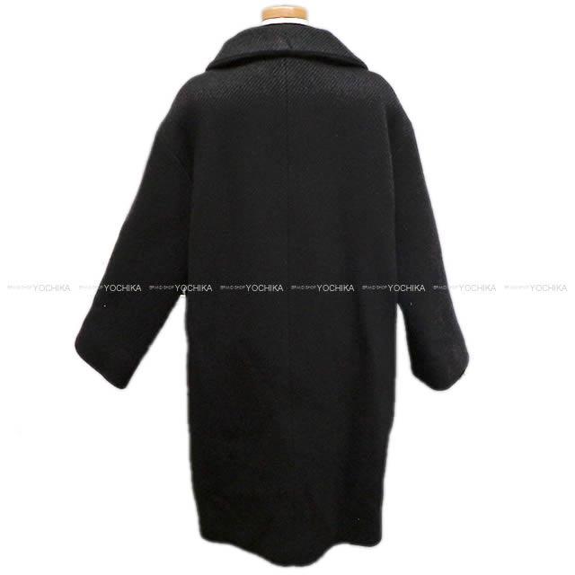 17年 秋冬 Hermes エルメス レディース ロングコート 34 プルーンエコルセ ウール100 新品