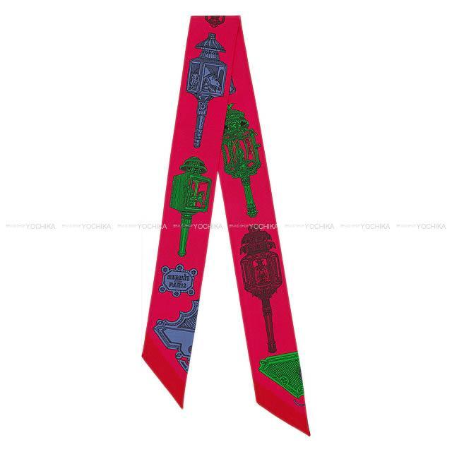 2017秋冬 新作 HERMES エルメス ツイリー スカーフ "メルヴェイユーズ ランタン" フューシャXヴェール 新品