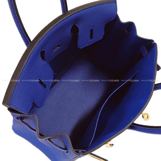 HERMES エルメス ハンドバッグ バーキン25 ブルーエレクトリック トゴ ゴールド金具 新品