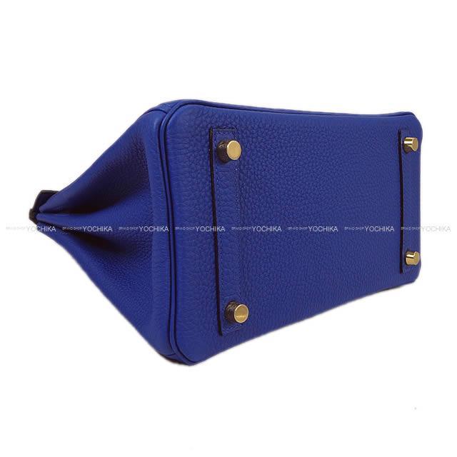 HERMES エルメス ハンドバッグ バーキン25 ブルーエレクトリック トゴ ゴールド金具 新品
