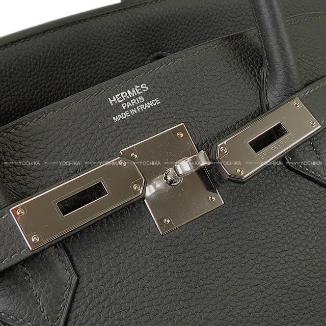 HERMES エルメス ハンドバッグ バーキン40 グラファイト トゴ シルバー金具 新品