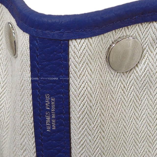 HERMES エルメス ハンドバッグ ガーデンパーティ 30 TPM ブルーエレクトリック ヴァッシュカントリー 新品