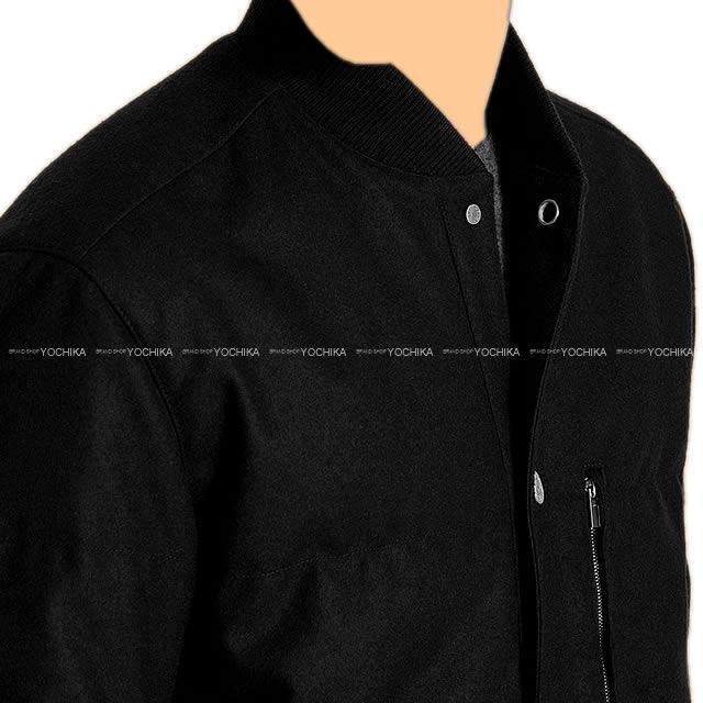 17年秋冬 Hermes エルメス メンズ セリエボタン ダウンジャケット パーカー 52 黒 カシミヤxダウン