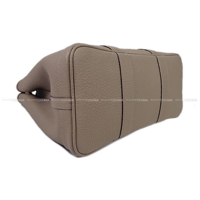 HERMES エルメス ハンドバッグ ガーデンパーティ 30 TPM グリ