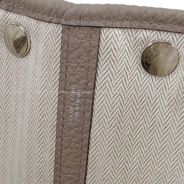 HERMES エルメス ハンドバッグ ガーデンパーティ 30 TPM グリ
