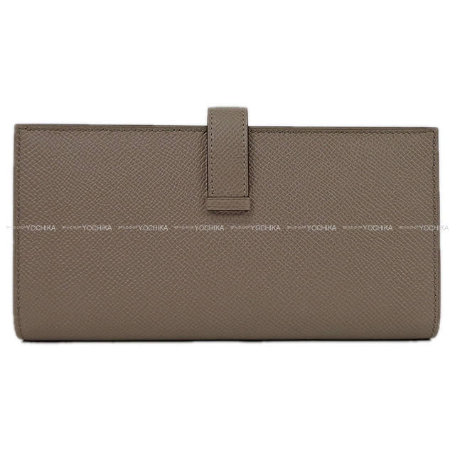 HERMES エルメス 長財布 ベアンスフレ ヴェルソ グリアスファルトXブルーインディゴ エプソン シルバー金具 新品