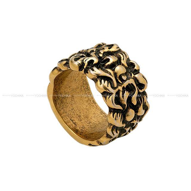 Gucci グッチ メンズ リング ライオン たてがみ リング Xl ゴールド 新品未使用