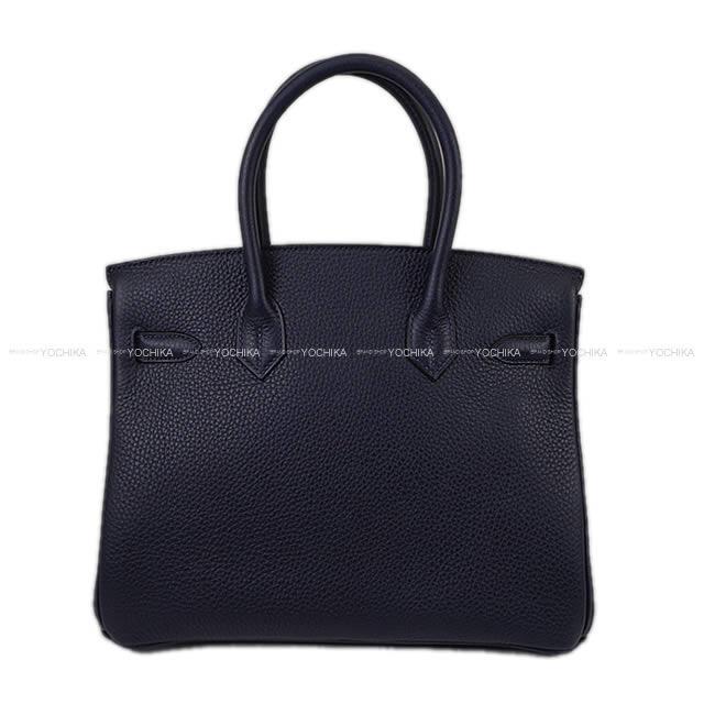 HERMES エルメス ハンドバッグ バーキン30 ヴェルソ ブルーニュイXローズパープル トリヨン シルバー金具 新品