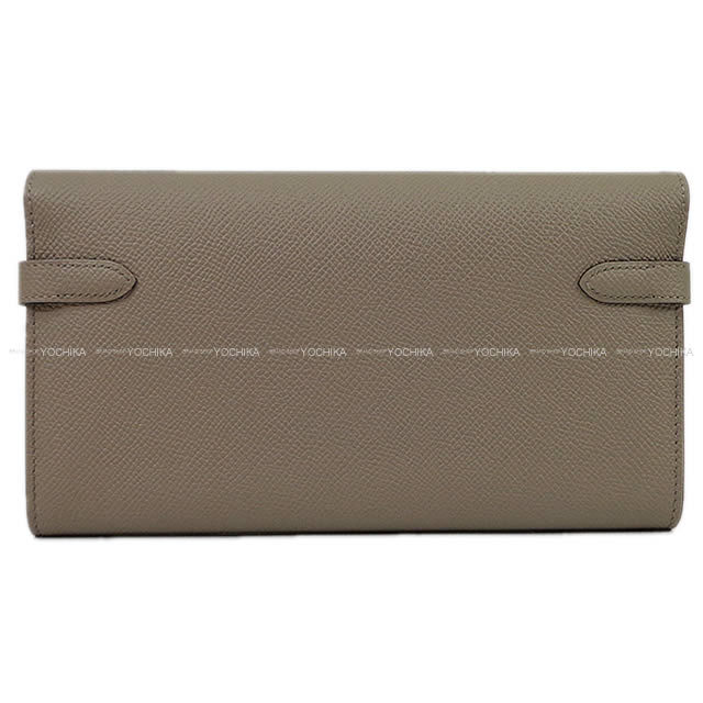 HERMES エルメス 長財布 ケリーウォレット ロング ヴェルソ グリアスファルトXブルーインディゴ エプソン シルバー金具 新品