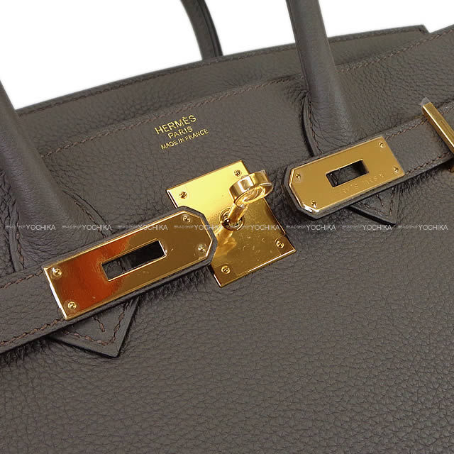 HERMES エルメス ハンドバッグ バーキン30 エタン トゴ ゴールド金具 新品