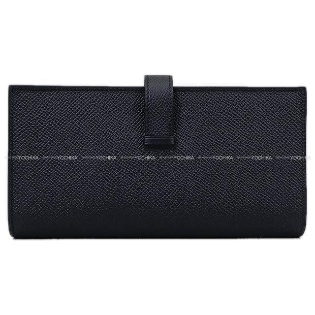 HERMES エルメス 長財布 ベアンスフレ ヴェルソ ブルー