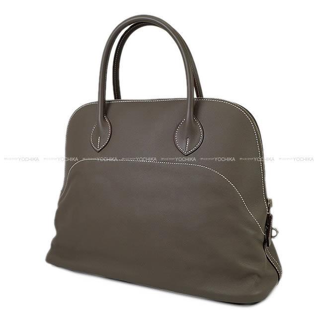 HERMES エルメス ボリードリラックス35 エタン ヴォー・シキム シルバー金具 新品未使用