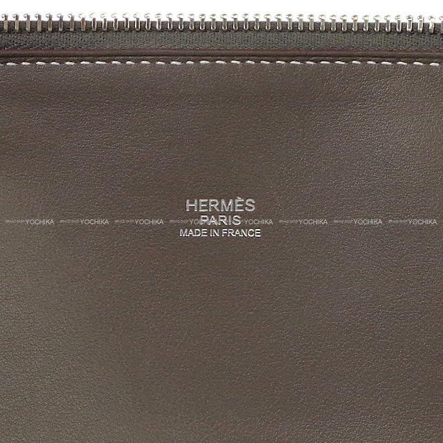 HERMES エルメス ボリードリラックス35 エタン ヴォー・シキム シルバー金具 新品未使用