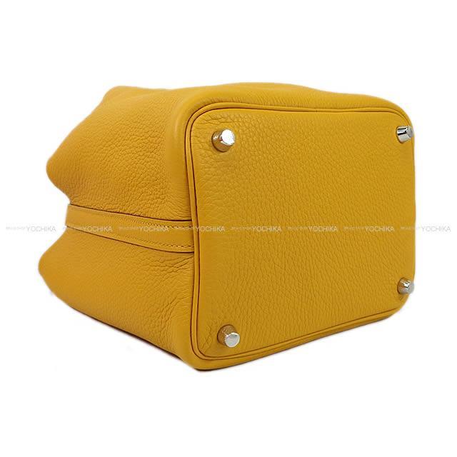 HERMES エルメス ハンドバッグ ピコタンロック 18 PM エクラ アンブルXセレステ トリヨンXスイフト 新品
