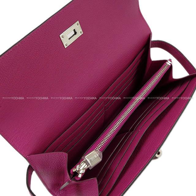 HERMES エルメス 長財布 ケリーウォレット ロング ローズエクストレーム(ローズエクストリーム) エプソン 新品未使用