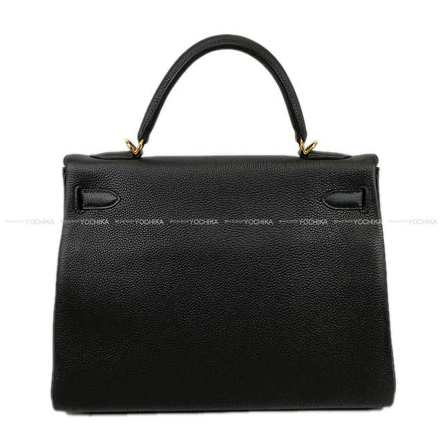 HERMES エルメス ハンドバッグ ケリー32 内縫い 黒(ブラック) トゴ ゴールド金具 新品