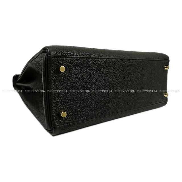 HERMES エルメス ハンドバッグ ケリー32 内縫い 黒(ブラック) トゴ ゴールド金具 新品