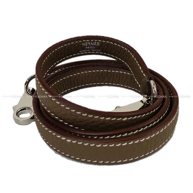HERMES エルメス ハンドバッグ ケリー28 内縫い エトープ トリヨン シルバー金具 新品