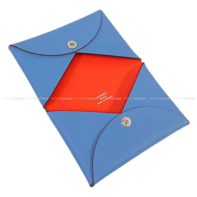 HERMES エルメス カードケース Calvi(カルヴィ) エタン エバーカラー 新品同様【中古】