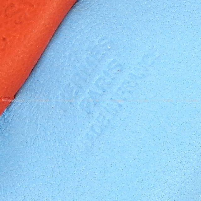 HERMES エルメス バッグチャーム "ロデオ/RODEO" PM セレステXブトンドールXコーネリアン
