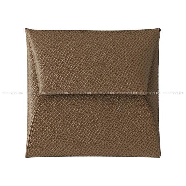 HERMES エルメス コインケース バスティア エトープ エプソン シルバー金具 A刻印 新品
