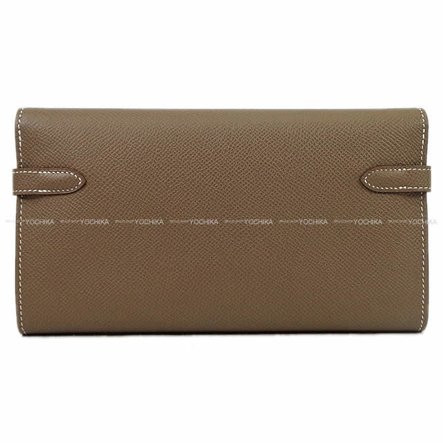 HERMES エルメス ケリーウォレット ロング 財布 エトープ(エトゥープ