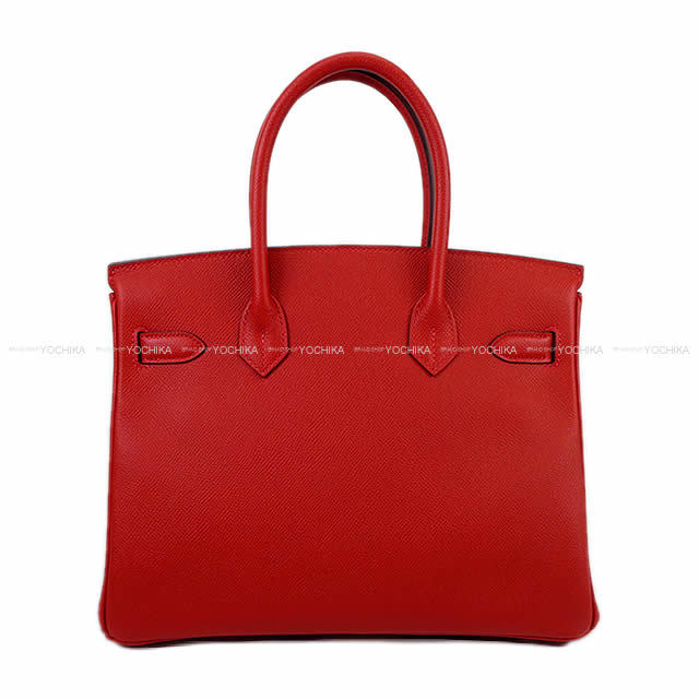 HERMES エルメス ハンドバッグ バーキン30 ルージュカザック エプソン ゴールド金具 新品