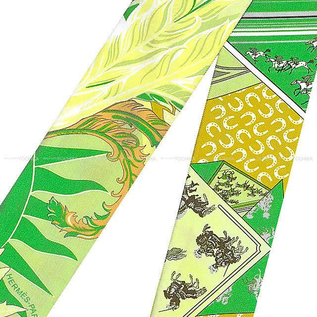 2018春夏 HERMES エルメス ツイリー スカーフ "Cheval Phoenix" ミントXマリンXシエルXコバルト