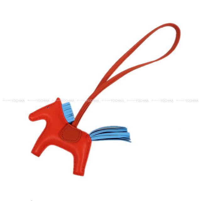 HERMES エルメス バッグチャーム "ロデオ/RODEO" PM カプシーヌXセレステ 新品