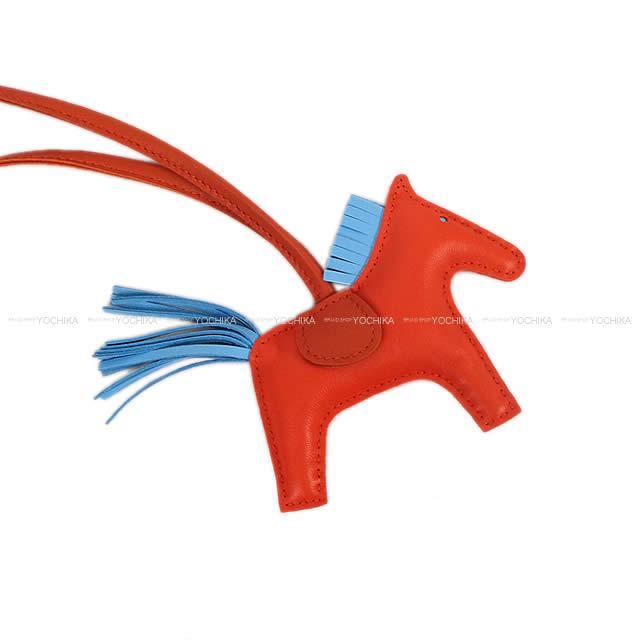 HERMES エルメス バッグチャーム "ロデオ/RODEO" PM カプシーヌXセレステ 新品