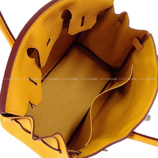2018年春夏新色 HERMES エルメス ハンドバッグ バーキン30 ジョーヌ アンブル トゴ シルバー金具 新品