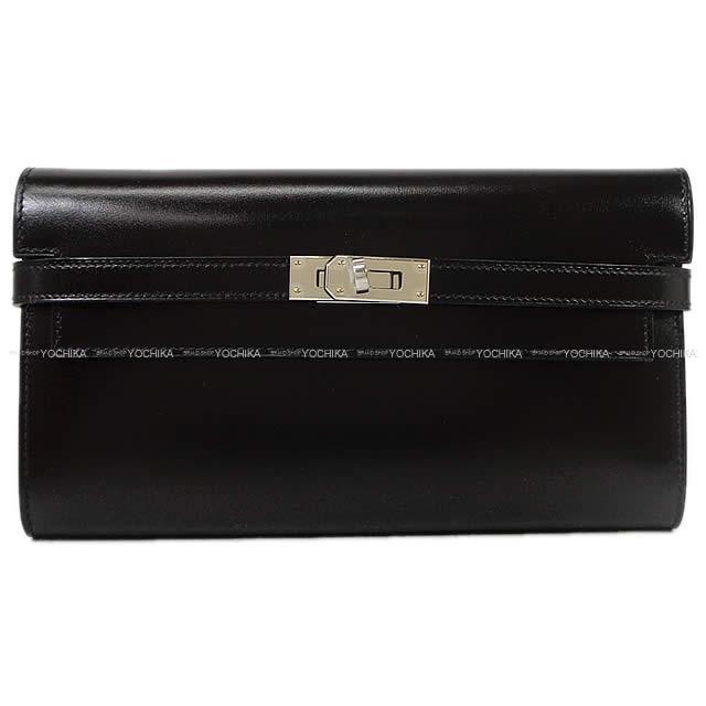 HERMES エルメス 長財布 ケリーウォレット 黒 (ブラック