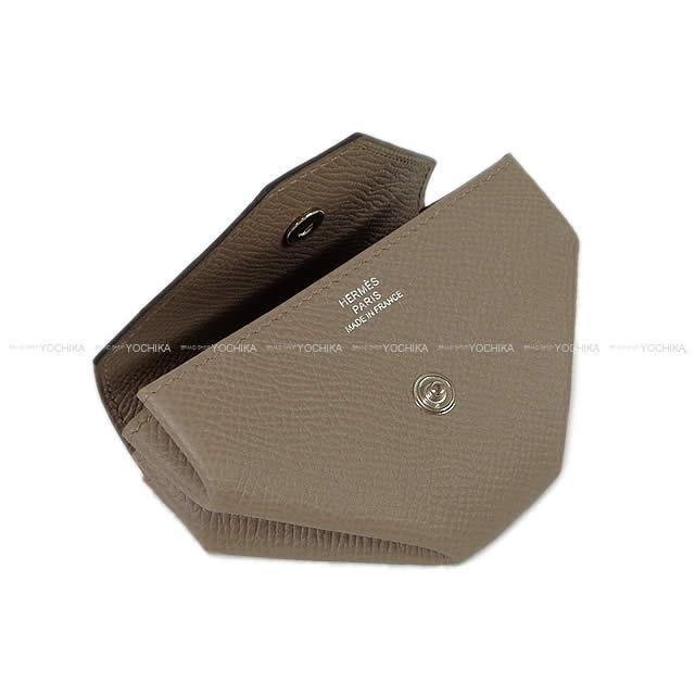 HERMES エルメス コインケース "ル ヴァンキャトル 24" グリアスファルト エプソン シルバー金具 新品