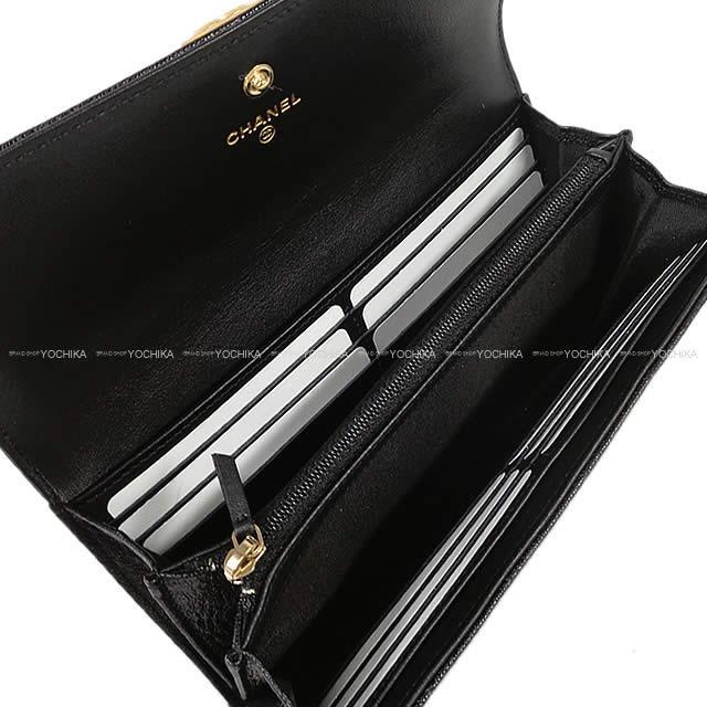 CHANEL シャネル ボーイシャネル マトラッセ フラップ 長財布 黒 グレインドカーフ  A80286 新品