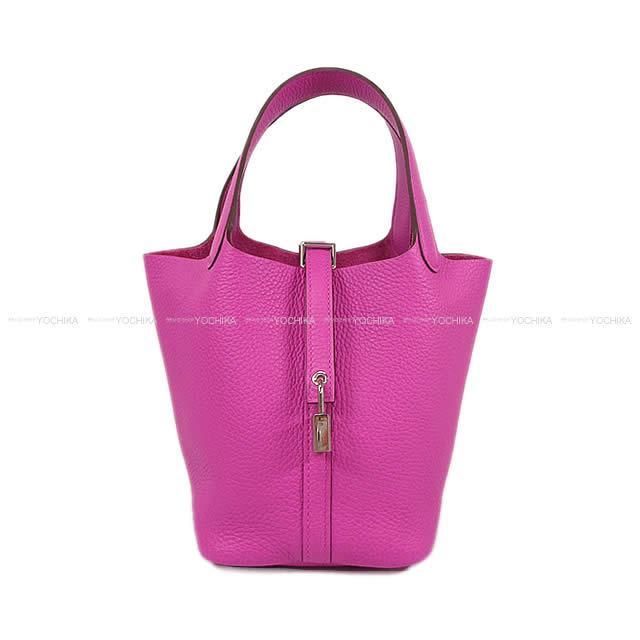 HERMES エルメス ハンドバッグ ピコタンロック 18 PM マグノリア トリヨン シルバー金具 新品