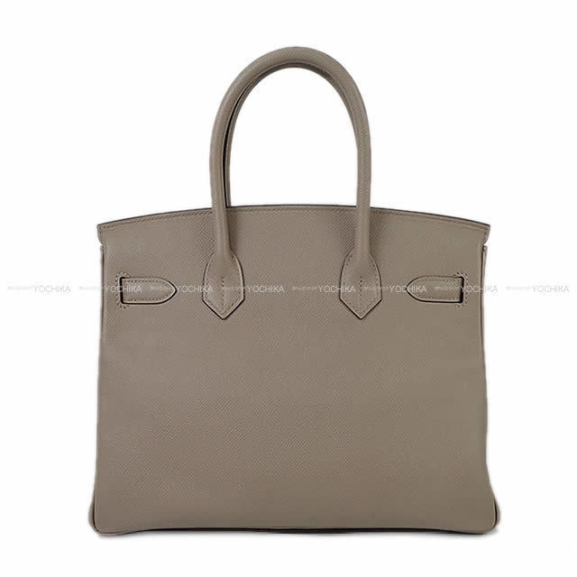 HERMES エルメス ハンドバッグ バーキン30 グリアスファルト エプソン シルバー金具 新品