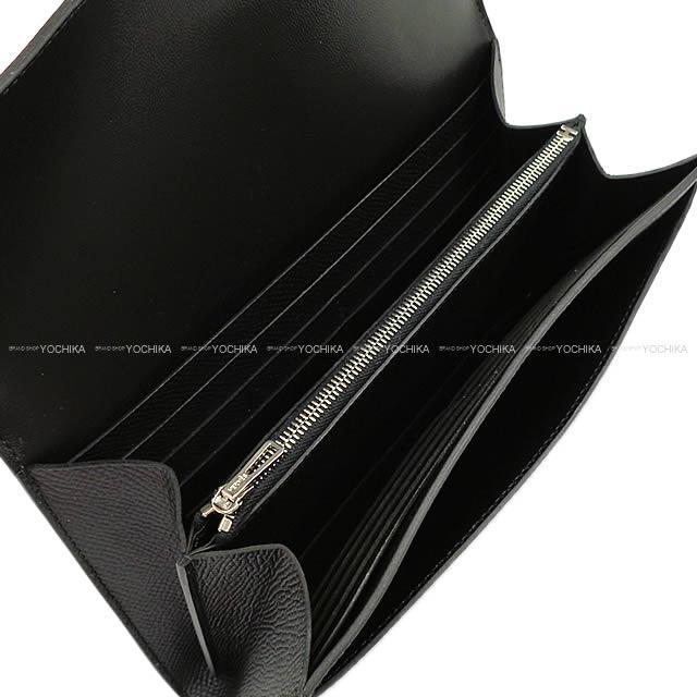 HERMES エルメス 長財布 コンスタンス ロング 黒(ブラック) エプソン C刻印 シルバー金具 新品