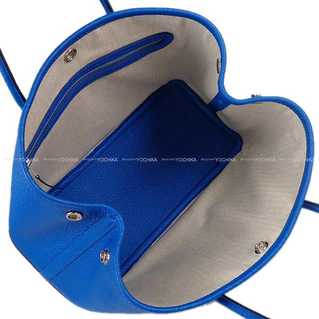 HERMES エルメス ハンドバッグ ガーデンパーティ 30 TPM ブルーゼリージュ ヴァッシュカントリー 新品
