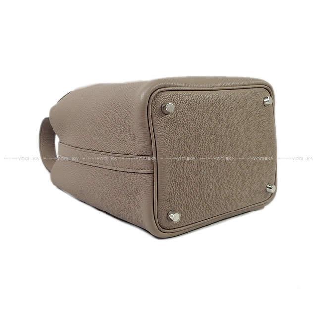 HERMES エルメス ハンドバッグ ピコタンロック 18 PM グリアスファルト トリヨンモーリス シルバー金具 新品