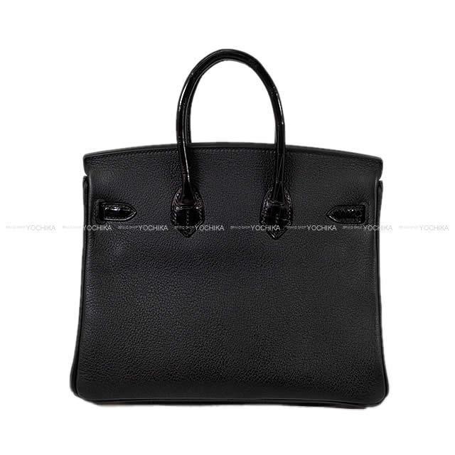 HERMES エルメス ハンドバッグ バーキン25 タッチ 黒 二ロティカスXトリヨンノヴィーヨ RGH金具 新品