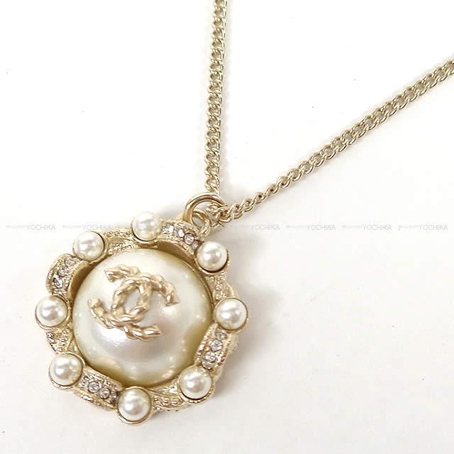 CHANEL シャネル ココマーク パールアラウンド ネックレス ゴールドXパールホワイト A53154 新品