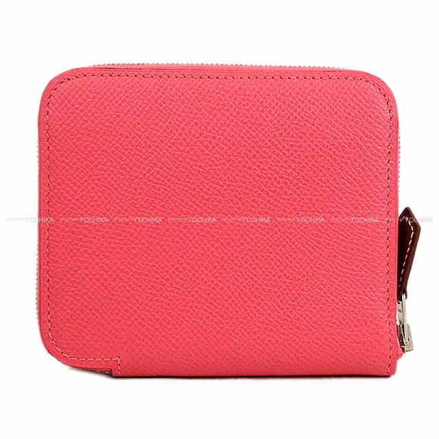 HERMES エルメス アザップ シルクイン コンパクト 財布 "Brides de Gala Fantome a pois"
