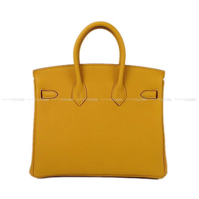 HERMES エルメス ハンドバッグ バーキン25 ジョーヌ アンブル トゴ ゴールド金具 新品