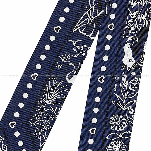 HERMES エルメス ツイリー スカーフ "Entre Ciel et mer Bandana" マリン