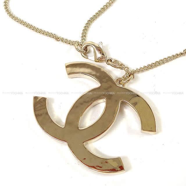 CHANEL シャネル ビッグ ココマーク ネックレス 黒X白XピンクX