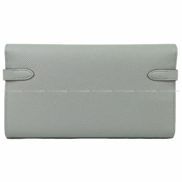 HERMES エルメス 長財布 ケリーウォレット ロング ブルーグラシエ エプソン ゴールド金具 新品