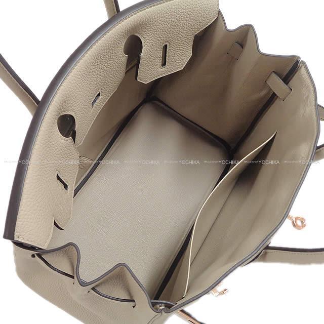 HERMES エルメス ハンドバッグ バーキン30 トゥルティールグレー トゴ ローズゴールド金具 新品