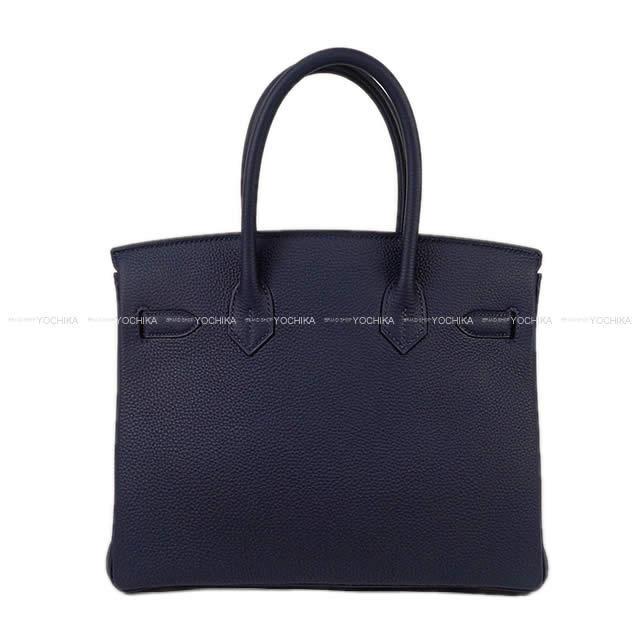 HERMES エルメス ハンドバッグ バーキン30 オフィサー ブルーニュイ/ヴェールシプレ(サイプレス) トゴ/スイフト