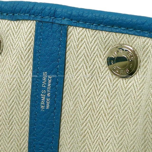 HERMES エルメス ハンドバッグ ガーデンパーティ 30 TPM ブルーイズミール ネゴンダ 新品