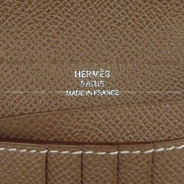 HERMES エルメス 二つ折り財布 ベアンコンパクト エトープ (エトゥープ